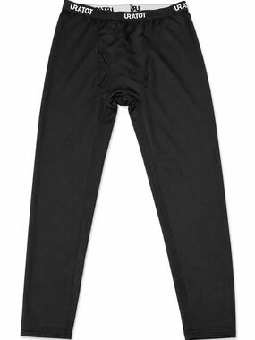 URATOT Men’s Black Compression Baselayer Athletic Leggings Size L